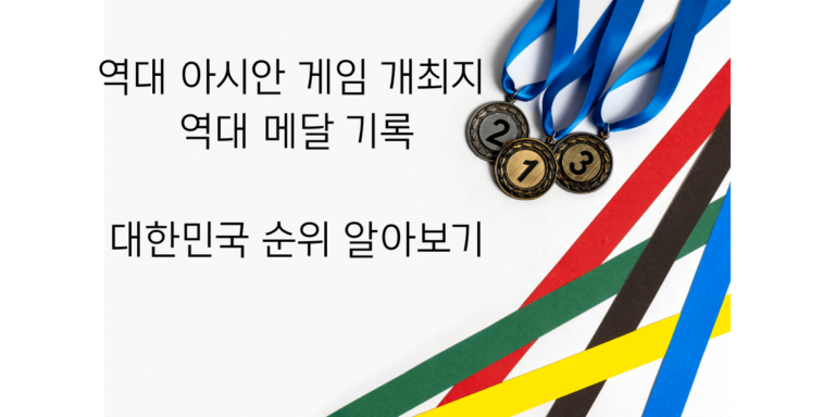 아시안 게임 썸네일 역대 메달 순위